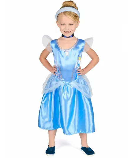 Basis Cinderella™ vermomming voor kinderen, Maat: 3–4 jaar (97–109 cm), image 3