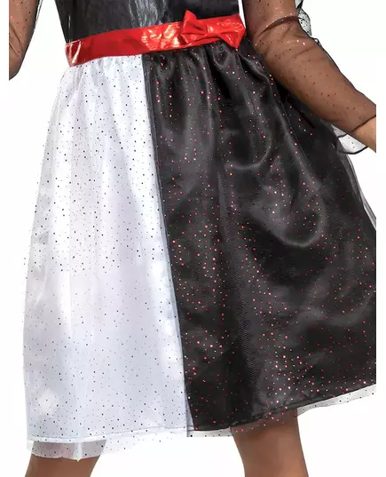 Klassiek Cruella™ kostuum meisjes, Maat: 5–6 jaar (109–126 cm), image 3