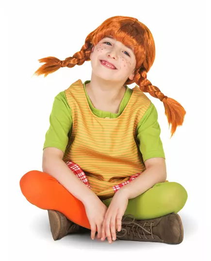 Pippi Langkous™ kostuum voor meisjes, Maat: 5–6 jaar (110–116 cm), image 4