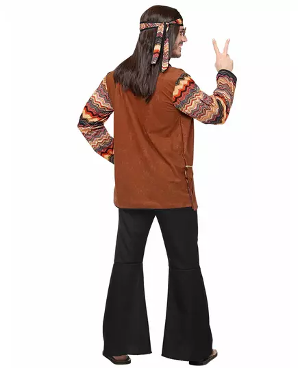 Back to the 60s hippie kostuum voor mannen, Maat: X-Large, image 4