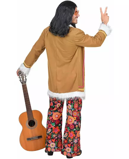 Woodstock hippie kostuum voor mannen, Maat: XX-Large, image 4