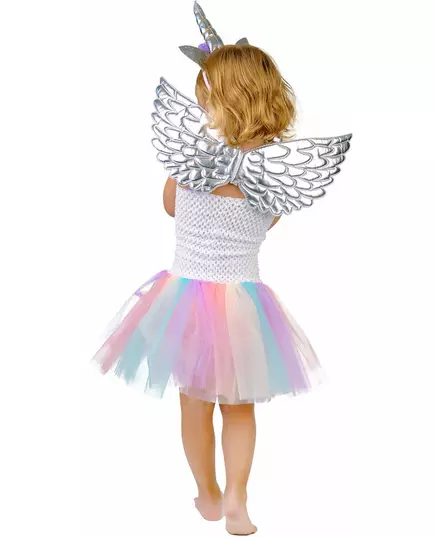 Déguisement licorne fleurie pastel fille, Taille: 3–4 ans (92–104 cm), image 3