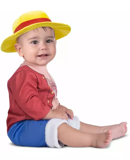 One Piece™ Luffy kostuum voor baby's, Maat: 3 jaar (92–104 cm), image 3