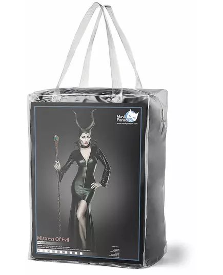 Déguisement luxe sorcière noire sexy femme, Taille: Large (40), image 4