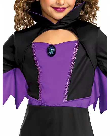 Klassieke Maleficent™ meisjesvermomming, Maat: 5–6 jaar (109–126 cm), image 3
