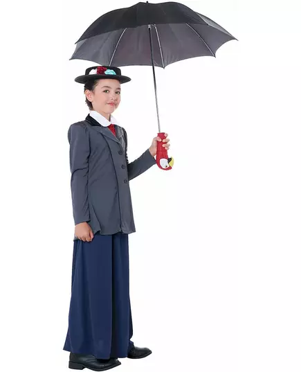 Luxe Engelse nanny vermomming voor meisjes, Maat: 8–10 jaar (140 cm), image 4