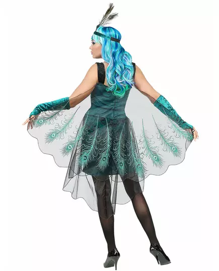 Déguisement paon majestueux femme, Taille: Large, image 4