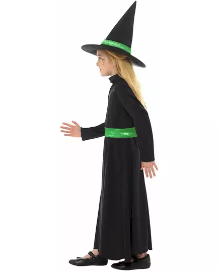 Kleine groene heks outfit voor meisjes, Maat: 7–9 jaar (130/143 cm), image 4