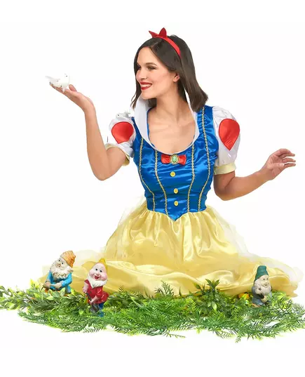 Déguisement princesse des neiges femme, Taille: Medium, image 4