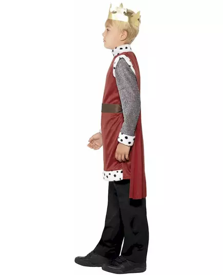 Middeleeuwse edele koning kostuum voor jongens, Maat: 10–12 jaar (145/158 cm), image 4
