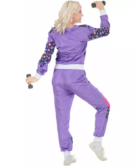 Déguisement survêtement années 80 femme, Taille: Medium, image 4
