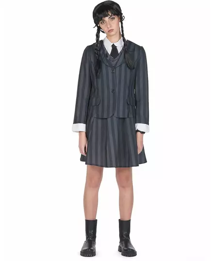 Déguisement uniforme scolaire gothique femme, Taille: X-Small, image 3