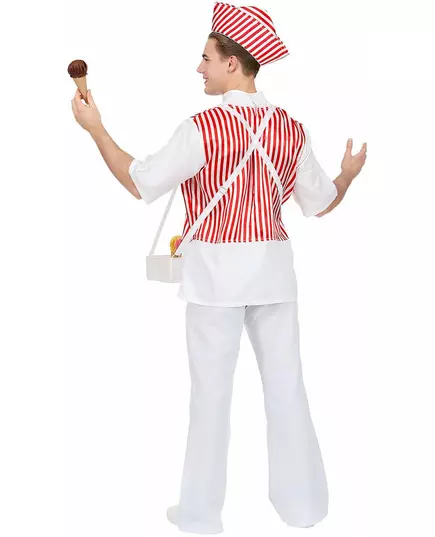 Retro ijsverkoper kostuum voor mannen, Maat: X-Large, image 4