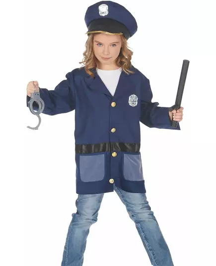 Déguisement avec accessoires policier enfant, Taille: 4–6 ans (110–120 cm), image 4
