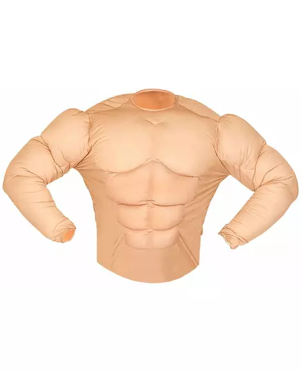 Nep gespierd t-shirt voor volwassenen, Maat: X-Large, image 4