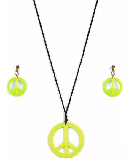 Hippie accessoires set voor volwassenen, Kleur: Groen, image 4