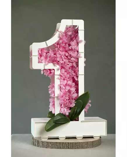 Structure de chiffres blancs pour ballons de 64 cm, Taille: 4, image 4