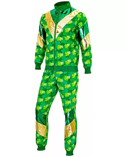 Saint Patrick's Day klavertjes trainingspak grote volwassen maat, Maat: X-Large, image 3