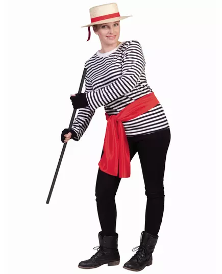 Mime T-shirt met lange mouwen voor volwassenen, Maat: XL, image 4