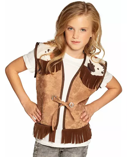 Veste western marron clair enfant, Taille: 10–12 ans (140–152 cm), image 4