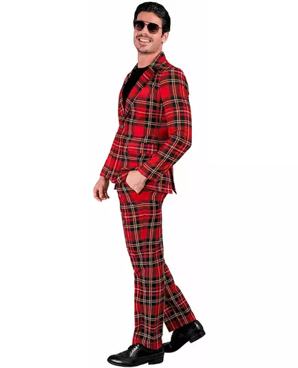 Costume imprimé tartan Ecossais grande taille adulte, Taille: X-Large, image 4