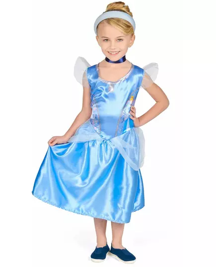 Basis Cinderella™ vermomming voor kinderen, Maat: 5–6 jaar (109–126 cm), image 4