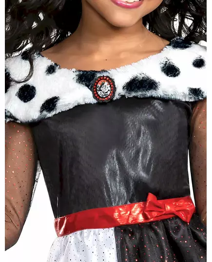 Klassiek Cruella™ kostuum meisjes, Maat: 5–6 jaar (109–126 cm), image 4