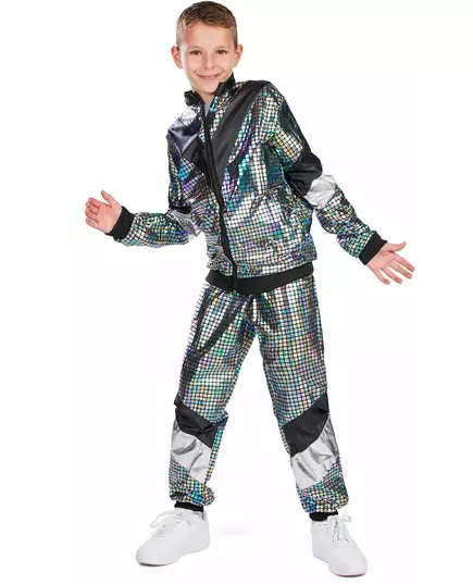 80s disco joggingkostuum voor tieners, Maat: 14–16 jaar (164 cm), image 4