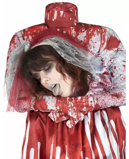 Déguisement mariée sans tête femme, Taille: Medium, image 4
