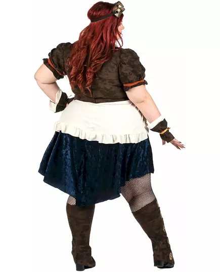 Déguisement rétro futuriste steampunk grande taille femme, Taille: XX-Large (46/48), image 4