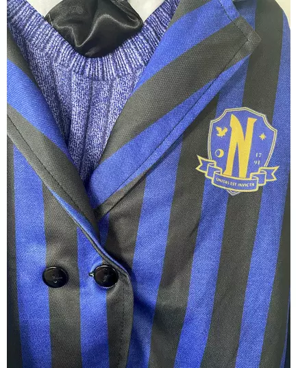 Vermomming schooluniform Enid Wednesday™ voor volwassenen, Maat: Small, image 4