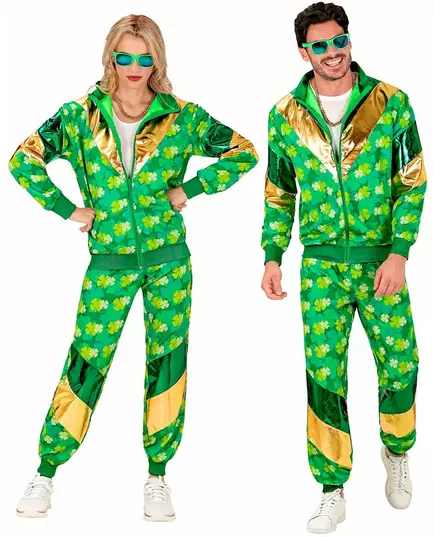Survêtement à trèfles Saint Patrick adulte, Taille: Medium, image 4