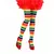 Collants multicolores adulte, Taille: Medium