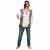 Déguisement hippie à franges homme, Taille: Medium/Large