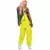 Déguisement combinaison jaune fluo adulte, Taille: Large