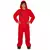 Déguisement combinaison rouge voleur adulte, Taille: Medium (48–50)