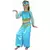 Blauw Arabische danseres outfit voor meisjes, Maat: 4–6 jaar (110–120 cm)