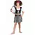Déguisement pirate motif tête de mort fille, Taille: 4–6 ans (110–120 cm)
