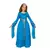 Déguisement avec diadème princesse médiévale bleue fille, Taille: 6 ans (110–122 cm)