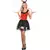 Déguisement coccinelle rouge et noir femme, Taille: Small