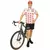 Déguisement cycliste blanc et rouge Sauciflex homme, Taille: Large/X-Large