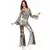 Déguisement disco argenté femme, Taille: X-Small/Small