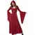 Déguisement gothique robe rouge femme, Taille: Large (42/44)