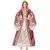 Roze en witte middeleeuwse prinses vermoming vrouw, Maat: XX-Large