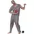 Déguisement prisonnier zombie effrayant homme, Taille: Large