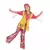 Déguisement hippie muticolore fille, Taille: 4–6 ans (110–120 cm)
