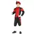 Déguisement père fouettard rouge et noir enfant, Taille: 5–6 ans (110–115 cm)