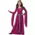 Roze fluweel kostuum Middeleeuwse prinses voor meisjes, Maat: 10–12 jaar (148 cm)