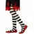 Collants rayés blanc et noir fille, Taille: 8–10 ans (140 cm)