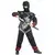 Zwart ninja kostuum voor jongens, Maat: 7–9 jaar (120–130 cm)